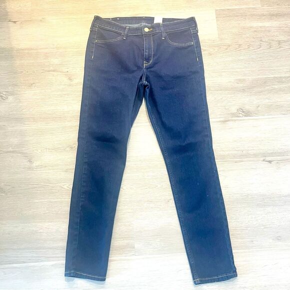 H&M Dark Blue Skinny Ankle Jeans Size 31 - Picture 1 of 6